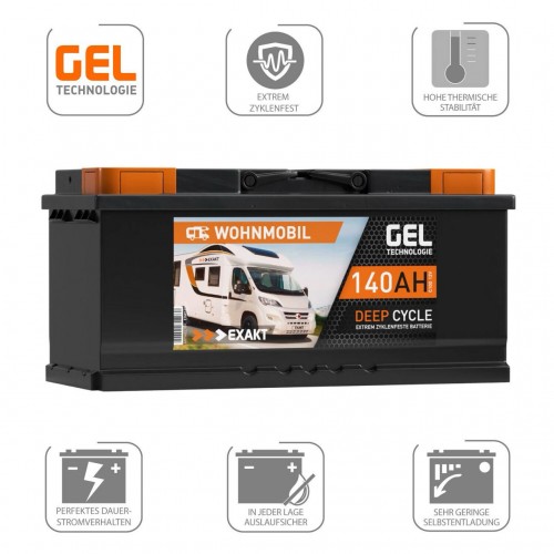 Купить Аккумулятор гелевий EXAKT 140Аh / 12V GEL Купить Аккумулятор гелевий EXAKT 140Аh / 12V GEL