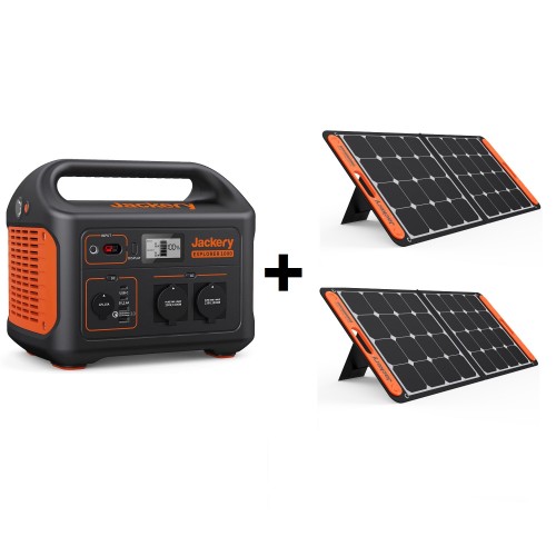 Купить Портативная электростанция Jackery Explorer 1000 + солнечная панель SolarSaga 100W+100W