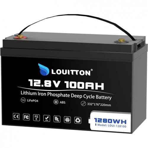 Купить Литий-железо-фосфатный аккумулятор Louitton-128100 12.8V 100Ah 1280Wh LiFePO4 Купить Литий-железо-фосфатный аккумулятор Louitton-128100 12.8V 100Ah 1280Wh LiFePO4