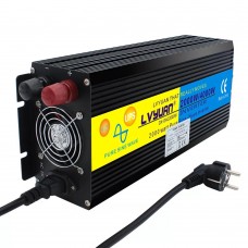 Инвертор преобразователь напряжения Lvyuan 2000W 12-230v 2000/4000w чистый синус