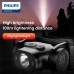 Купить Налобный фонарь Philips SFL1851 LED аккумуляторный / сенсорный / Type-C / для кемпинга, рыбалки, спорта