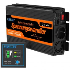 ИНВЕРТОР ПРЕОБРАЗОВАТЕЛЬ НАПРЯЖЕНИЯ SPANNUNGSWANDLER 12-230V 1000/2000W ЧИСТЫЙ СИНУС