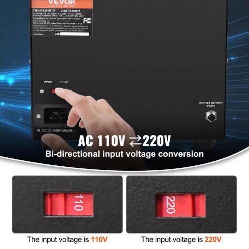 Купить Преобразователь напряжения Vevor 5000W 110В/220В Купить Преобразователь напряжения Vevor 5000W 110В/220В