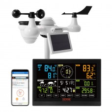 Метеостанция с солнечной панелью VEVOR Profi 7-в-1 Wi-Fi